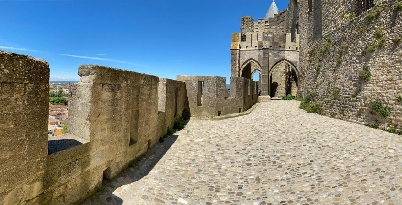 Tout Confort ! Calme, Climatisation, Vue Degagee, Ville ,Parking Gratuit, Ascenseur, Wifi Carcassonne Luaran gambar